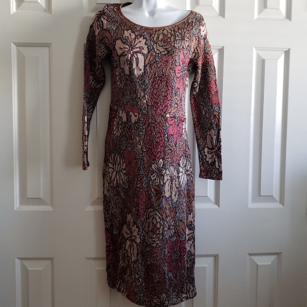 Cecilia Prado Womens Dress PM Floraknit Jacquard Sweater Anthropologie Boho